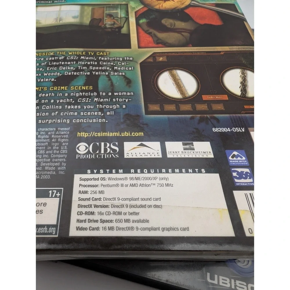 CSI MIAMI PC CD-ROM 3 Game Lot CRIME SOLVING, Miami Sealed New +‎ Dark Motives